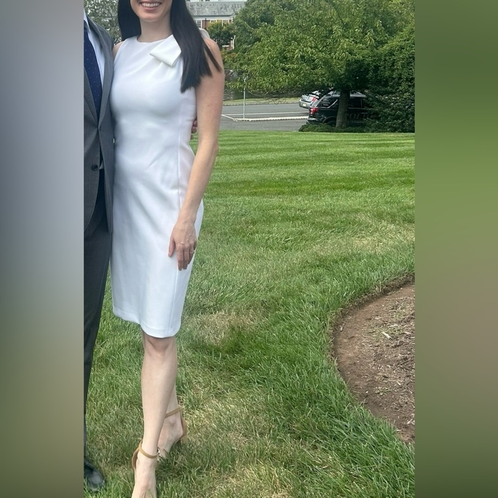 Calvin Klein White Midi Dress perfect for bride